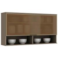 Módulo Cozinha Henn Connect Armário  c/ 1 Porta c/Vidro Duna - 1