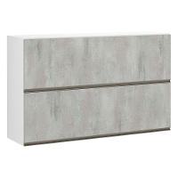 Armário Basculante Duplo 120cm 2 Portas Branco Polar - 1