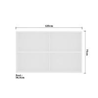 Armário Basculante Duplo 120cm 2 Portas Branco Polar - 3