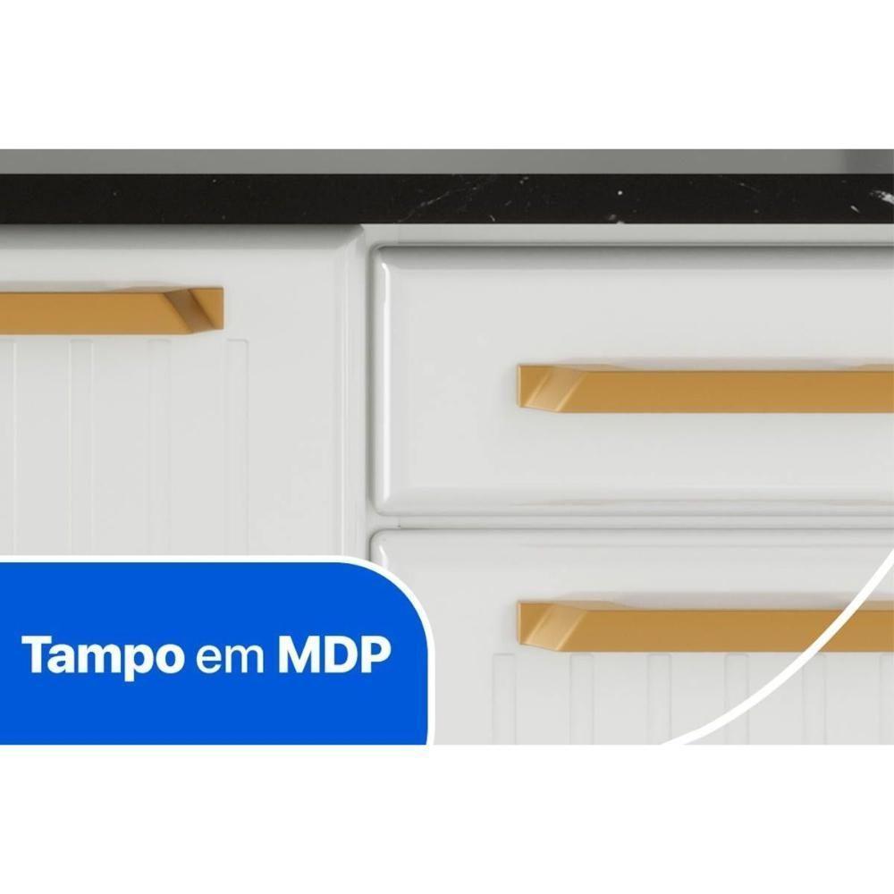 Armário Aéreo Cozinha Modulado Diamante Smart c/ 6 Portas e 1 Gaveta 105cm Branco - Telasul - 2
