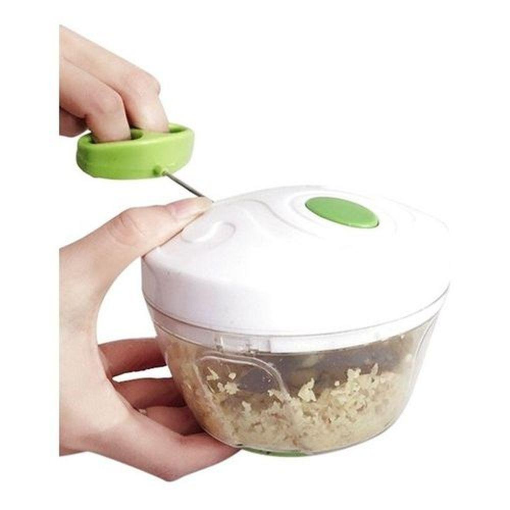 Triturador Alho Manual Processador Picador Fatiador Legumes P - 2