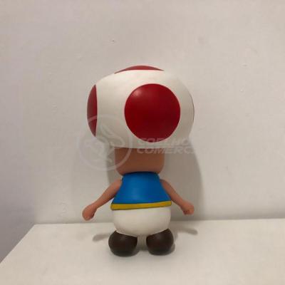 Boneco Action Figure Cogumelo Toad Articulado 20cm