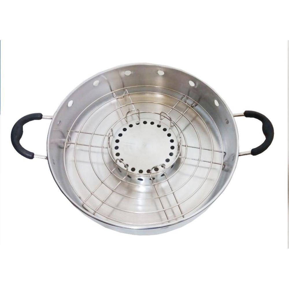 Churrasqueira Grill Para Boca De Fogão Com Tampa De Vidro - 4