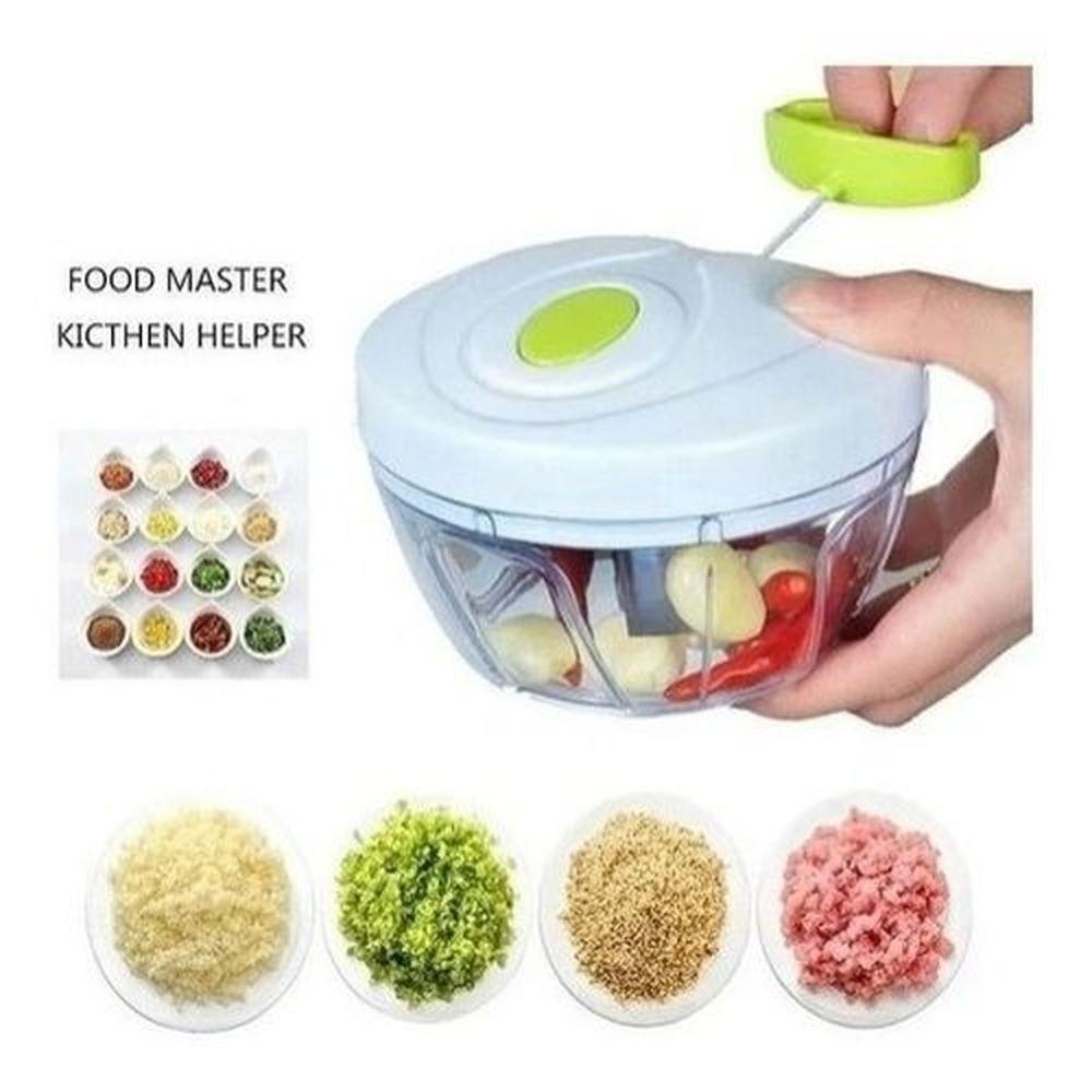Mini Processador Branco Manual De Alimentos E Triturador P - 1