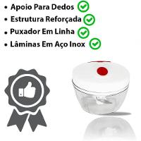 Mini Processador Branco Manual De Alimentos E Triturador P - 7