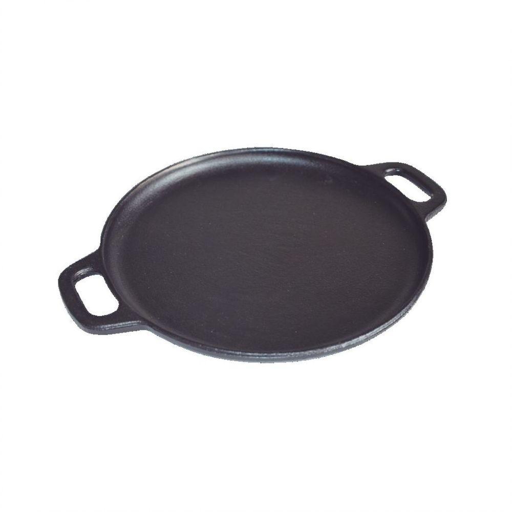 Bifeteira De Ferro Fundido Lisa Redonda Alça Ferro 20Cm - 1