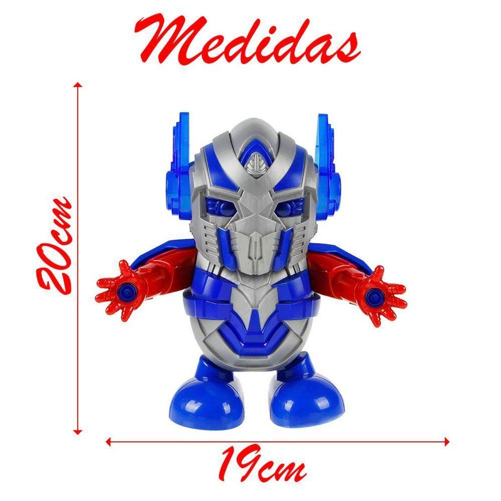 Brinquedo Robô Max Prime Dançarino Infantil Com Luz Som - 2