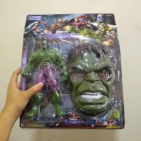 Boneco 25Cm Action Figure Incrivel Hulk + Mascara 16Cm - 3