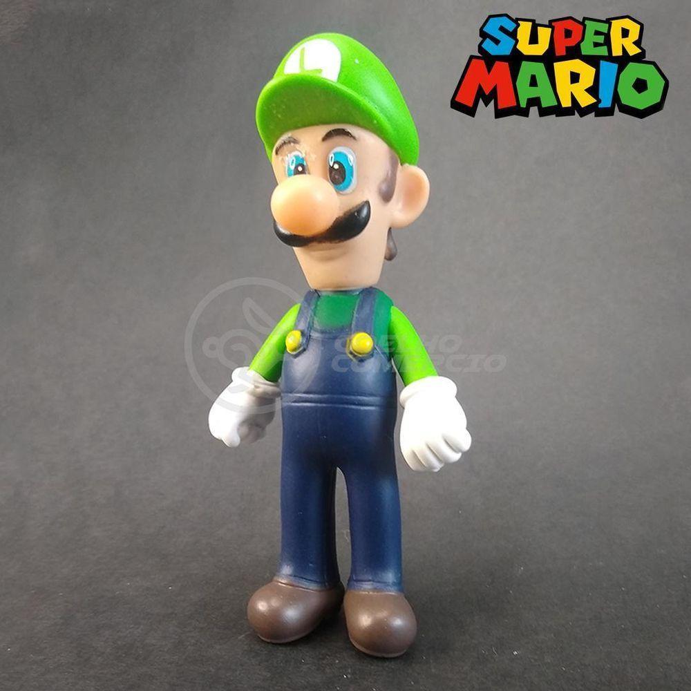 Kit Boneco Luigi Articulado Super Mario 13Cm + Caneca 350Ml - 7