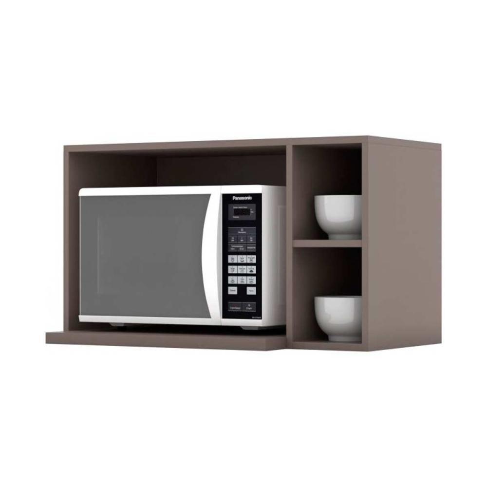 Armário de Cozinha Modulado Essência para Micro-ondas 80cm Branco - Henn - 6
