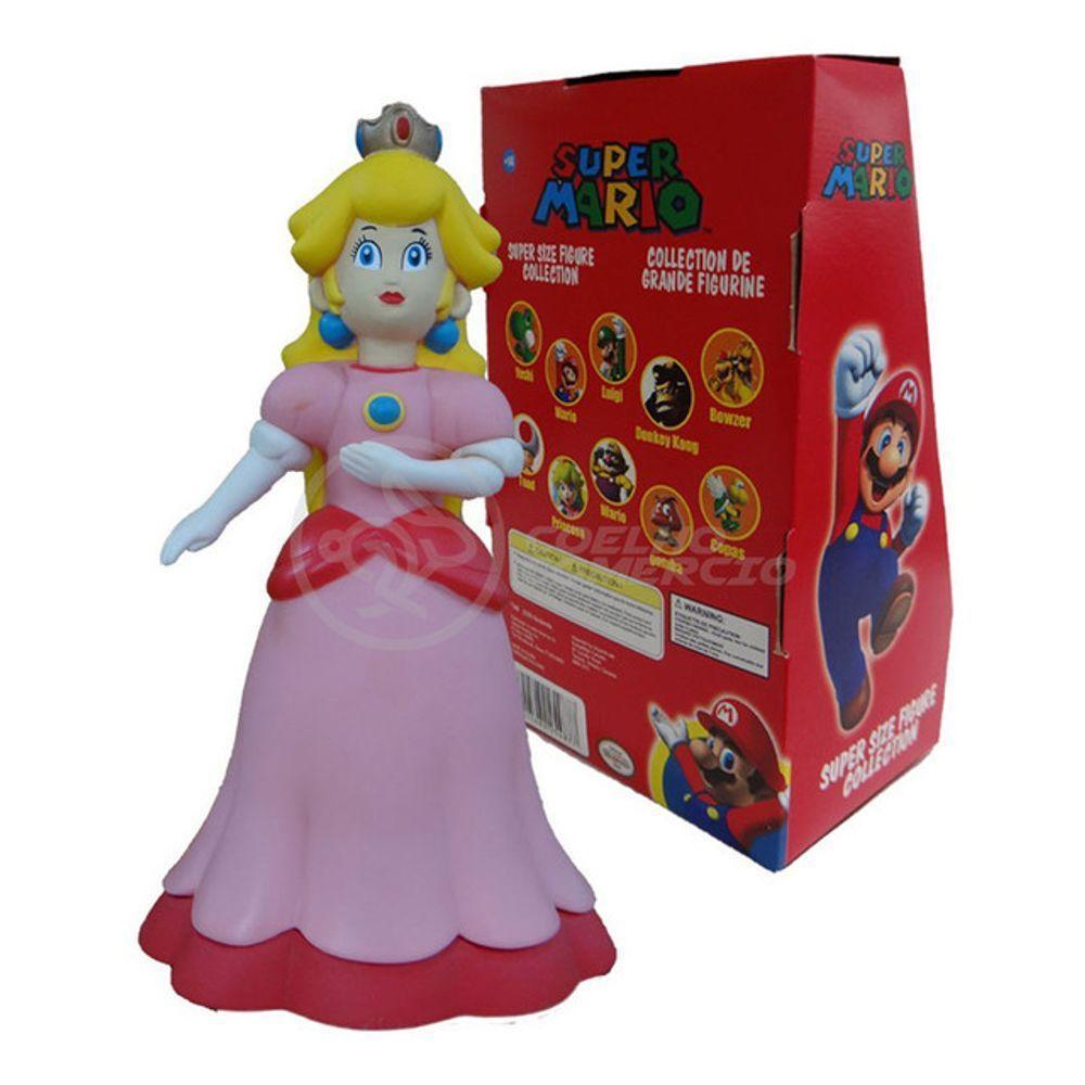 Boneco Action Figure Princesa Peach Toadstool 23Cm Mario - 5