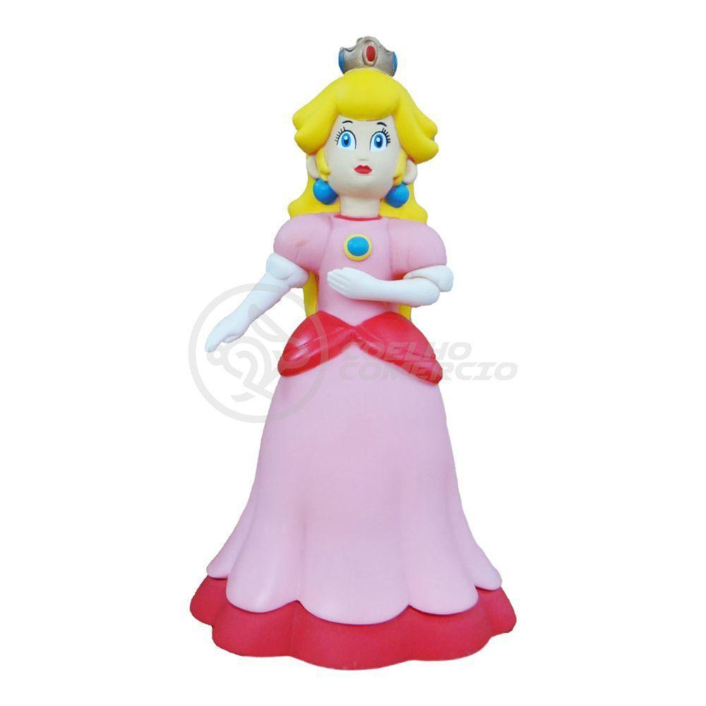 Boneco Action Figure Princesa Peach Toadstool 23Cm Mario - 3