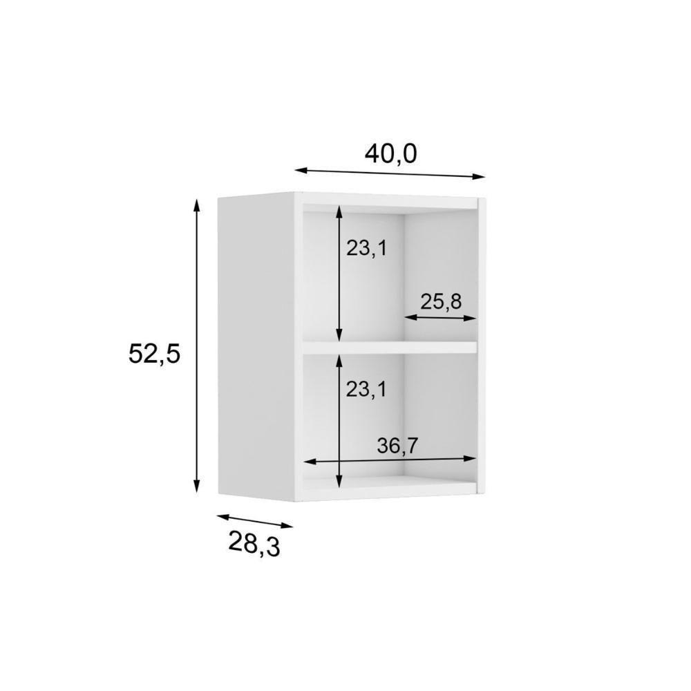 Armário de Cozinha Modulado  Evidence 7000 c/ 1 Porta Branco - Bertolini - 4