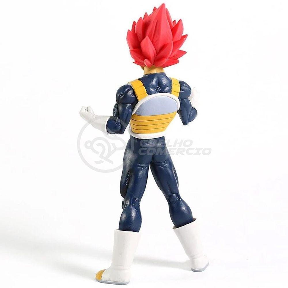 Boneco Action Vegeta Sayajin God Dragon Ball Z 20Cm - 3