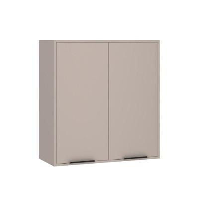 Armário Aéreo 80cm 2 Portas 1 Prateleira Luciane Móveis Cinammon
