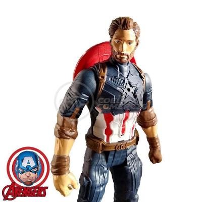 Brinquedo Boneco Vingadores Capitão America 29Cm