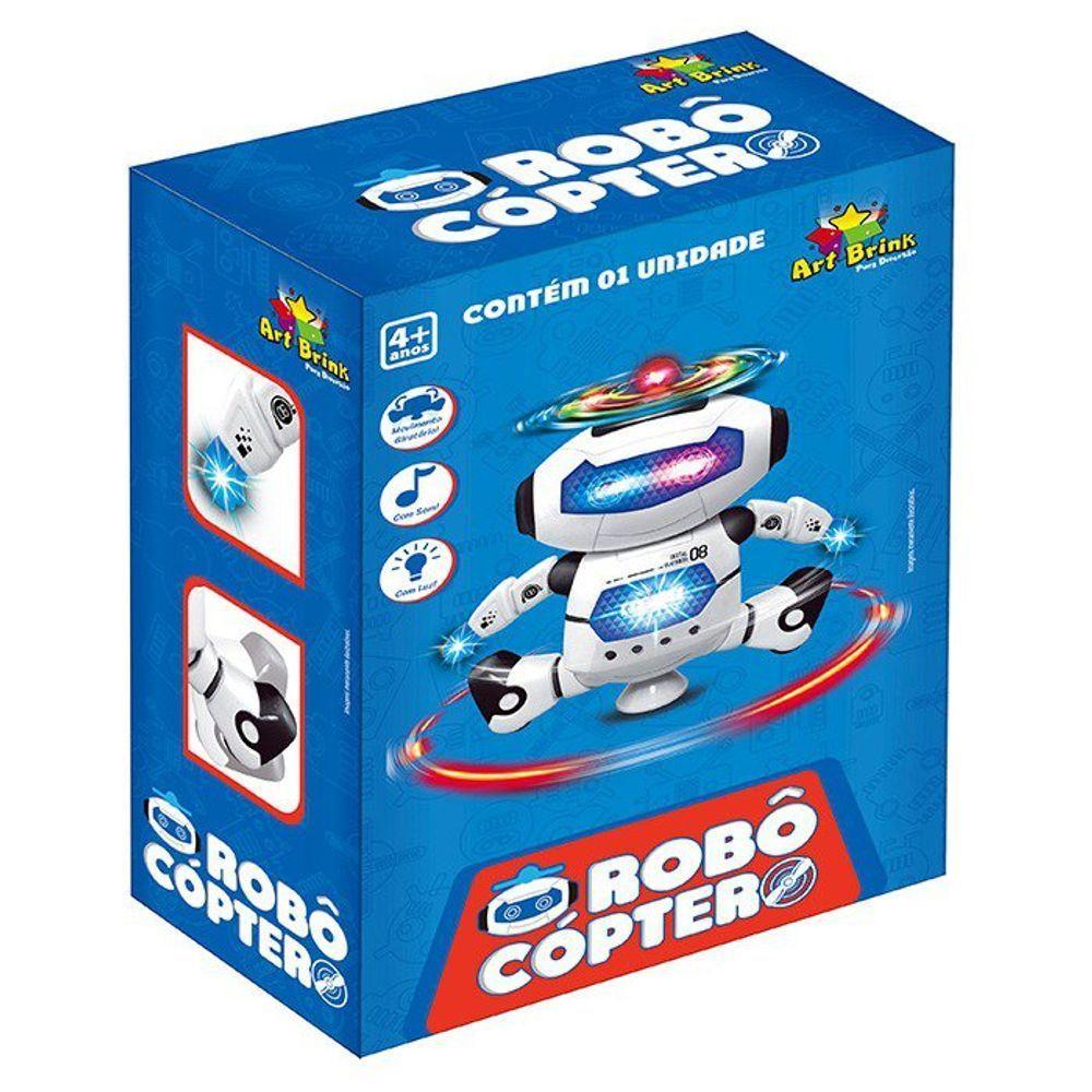Robô Cóptero Dançarino Com Hélice Luz Som E Movimentos - 3