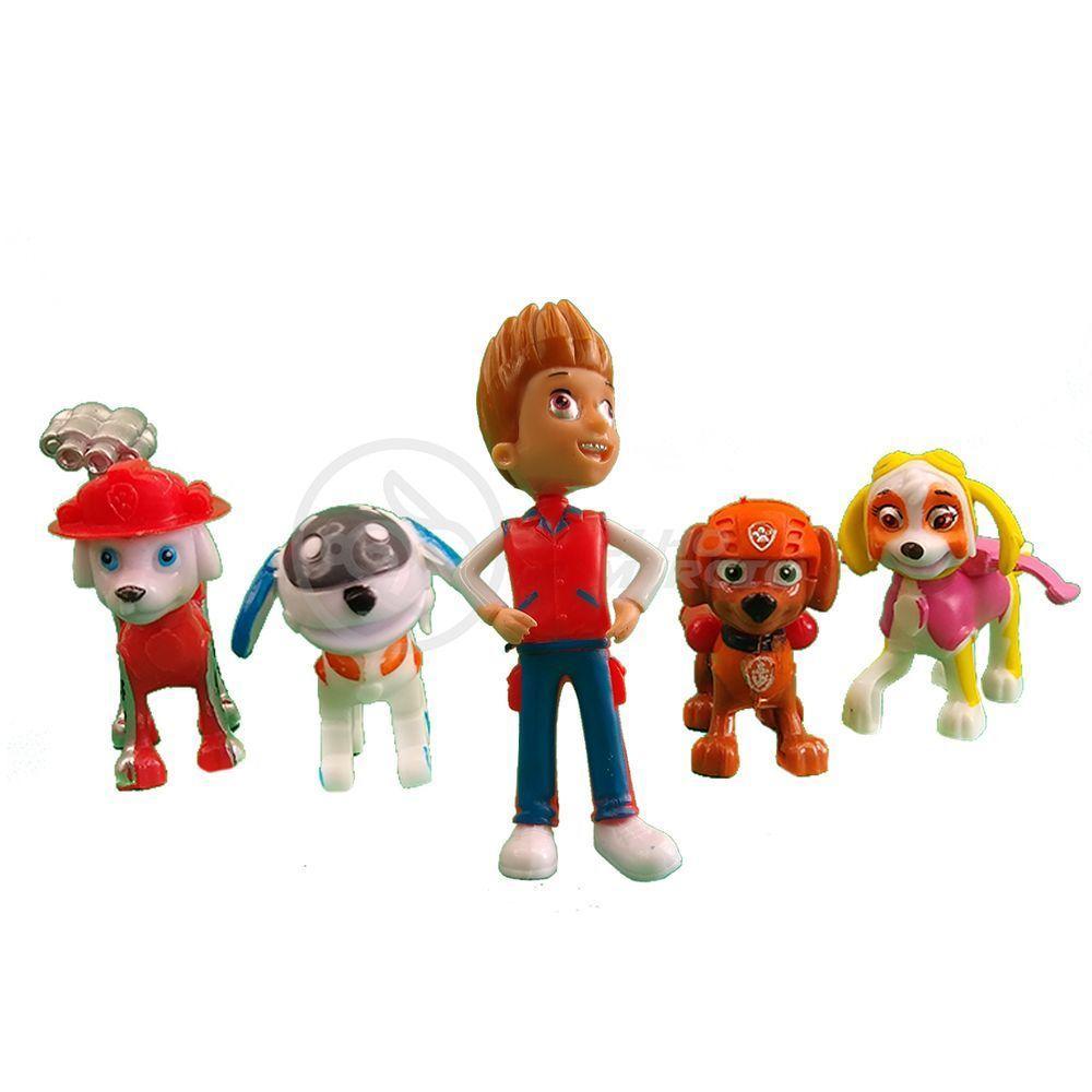 Kit 5 Bonecos Patrulha Canina Com 4 Skat Robo Dog 22 - 1