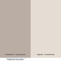 Armário Aéreo 80cm 2 Portas Luciane Móveis Cinammon Bege - 2