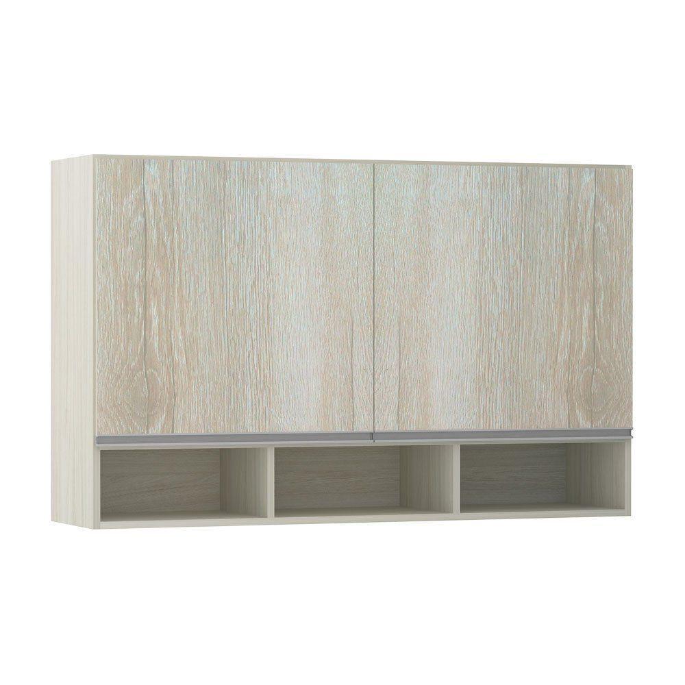 Armário Luciane 120cm 2 Portas C/Nicho Lis Legno Crema - 1