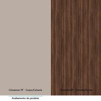 Armário Aéreo 80cm 2 Portas Luciane Móveis Cinammon Escarlate - 4