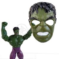 Boneco 25Cm Action Figure Incrivel Hulk + Mascara 16Cm - 6