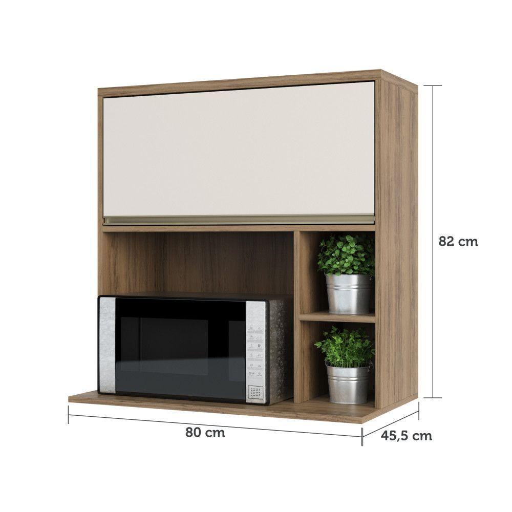 Armário Aéreo 80 Cm Nicho Micro Conjuntougado E Nicho - 3