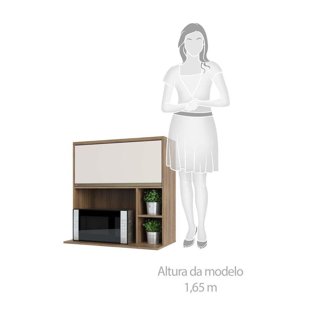 Armário Aéreo 80 Cm Nicho Micro Conjuntougado E Nicho - 4