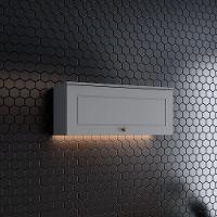 Armário Aéreo De Cozinha 80 Cm 1 Porta Basculante Americana Henn Cinza - 1