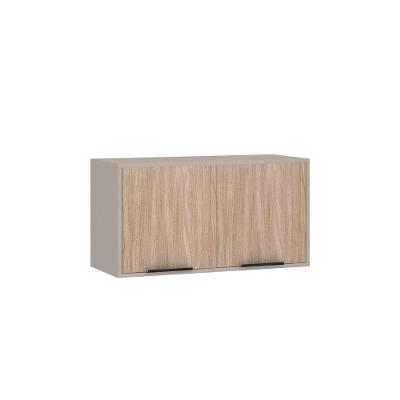 Armário Aéreo 80cm 2 Portas Luciane Móveis Cinammon Cumaru