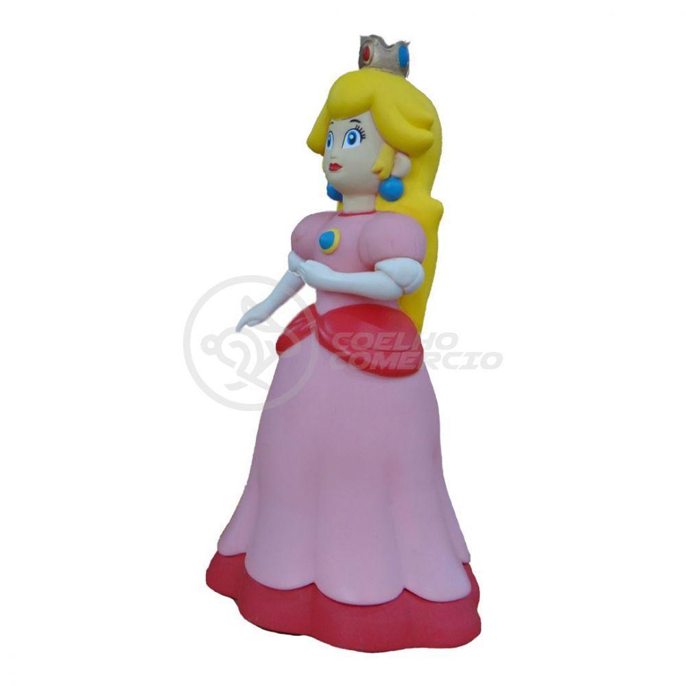 Boneco Action Figure Princesa Peach Toadstool Articulado 23cm - 3