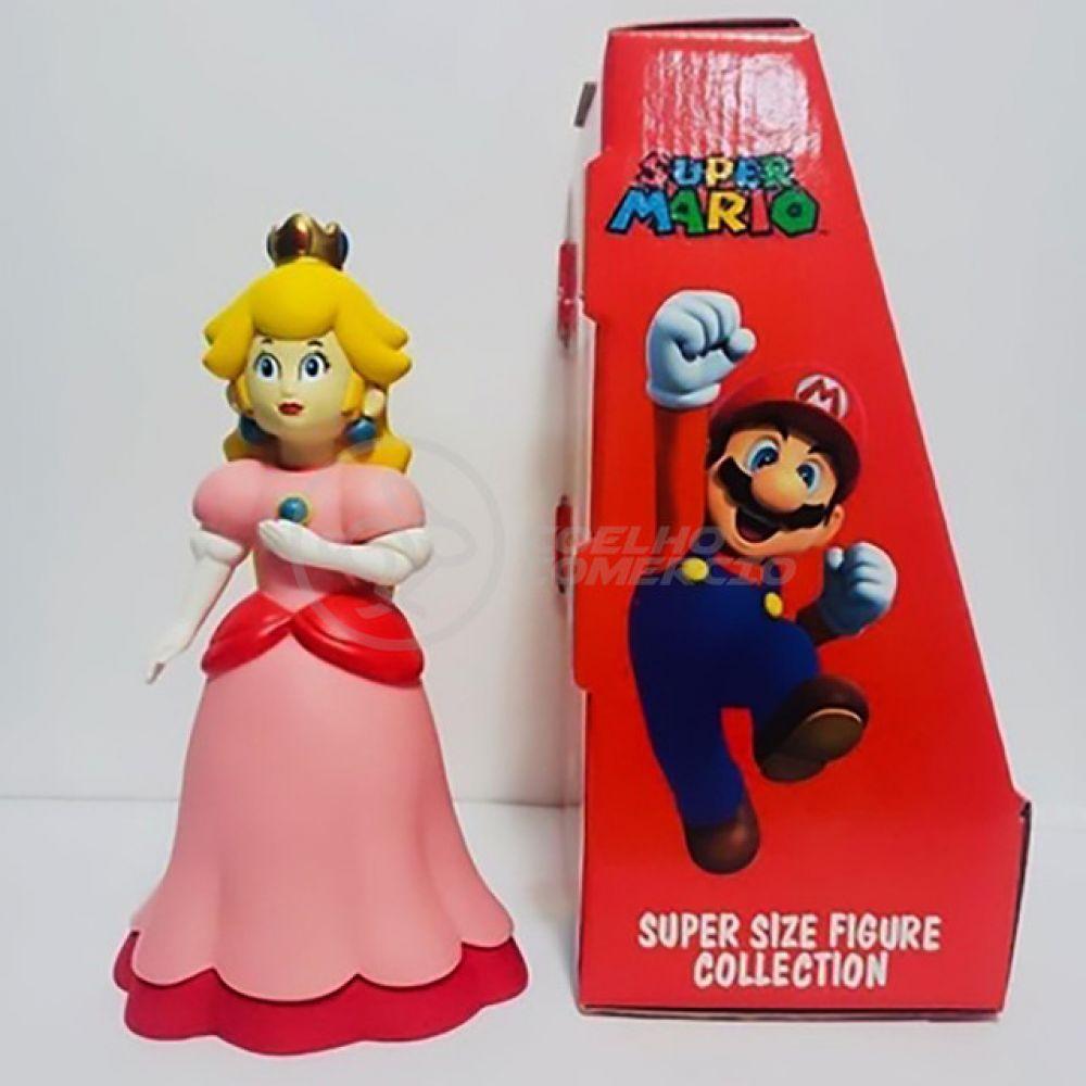 Boneco Action Figure Princesa Peach Toadstool Articulado 23cm - 2