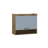 Armário Aéreo Maleiro Modulado 97cm 1 Porta Basculante Paris Luciane Móveis Avelã Pf Com Grey Sky Pf - 1