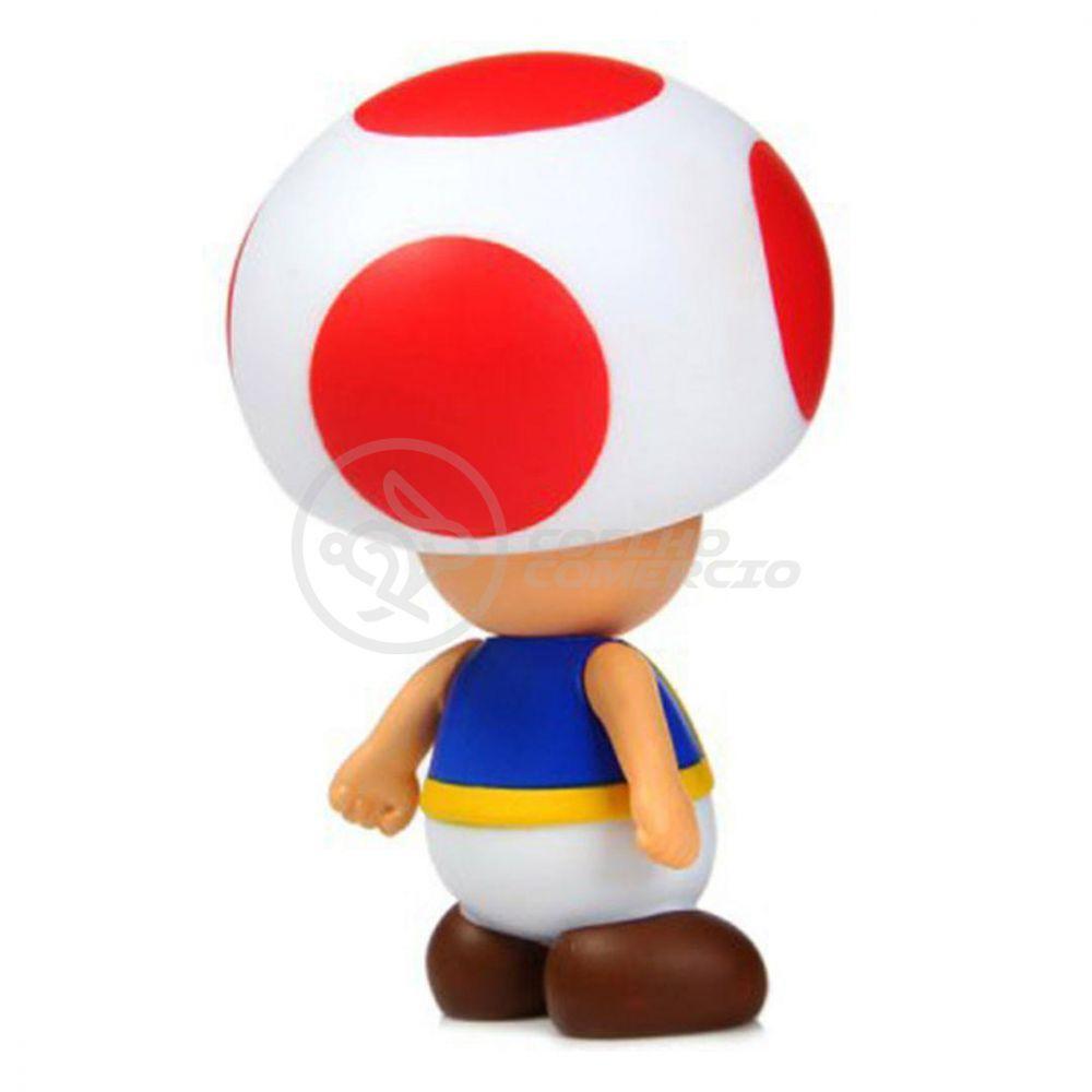 Boneco Action Figure Cogumelo Toad Articulado 20cm - 6
