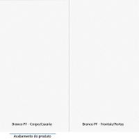 Armário Aéreo Maleiro Modulado 145cm 3 Portas Alpes Luciane Móveis Branco Pf Com Branco Pf - 3