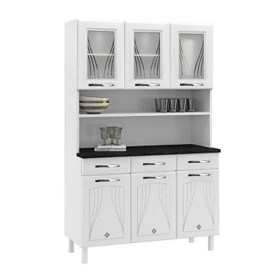 Armário De Cozinha De Aço Kit Triplo Telasul Star New Branco