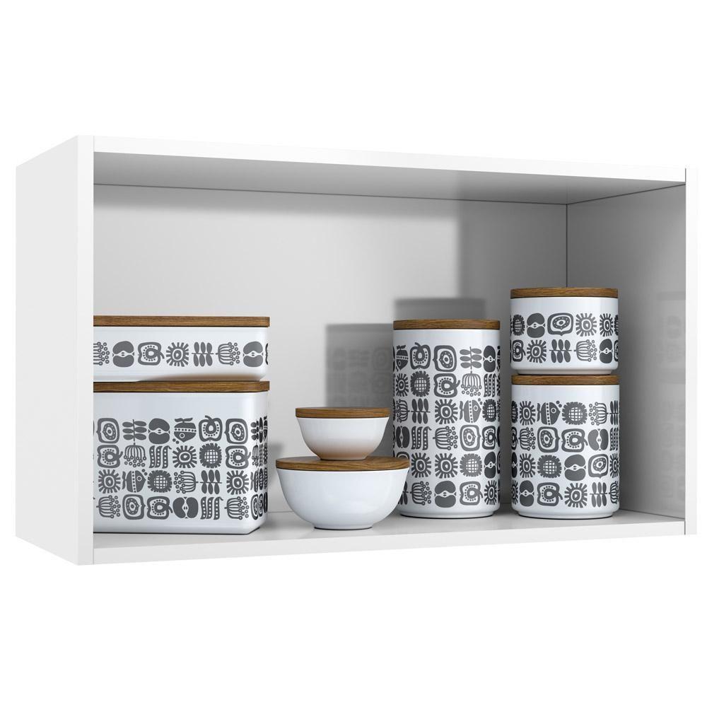 Armário De Cozinha De Aço Aéreo Duplo Telasul Diamante Branco - 4