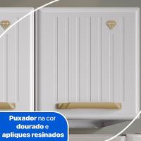 Armário De Cozinha De Aço Aéreo Duplo Telasul Diamante Branco - 3