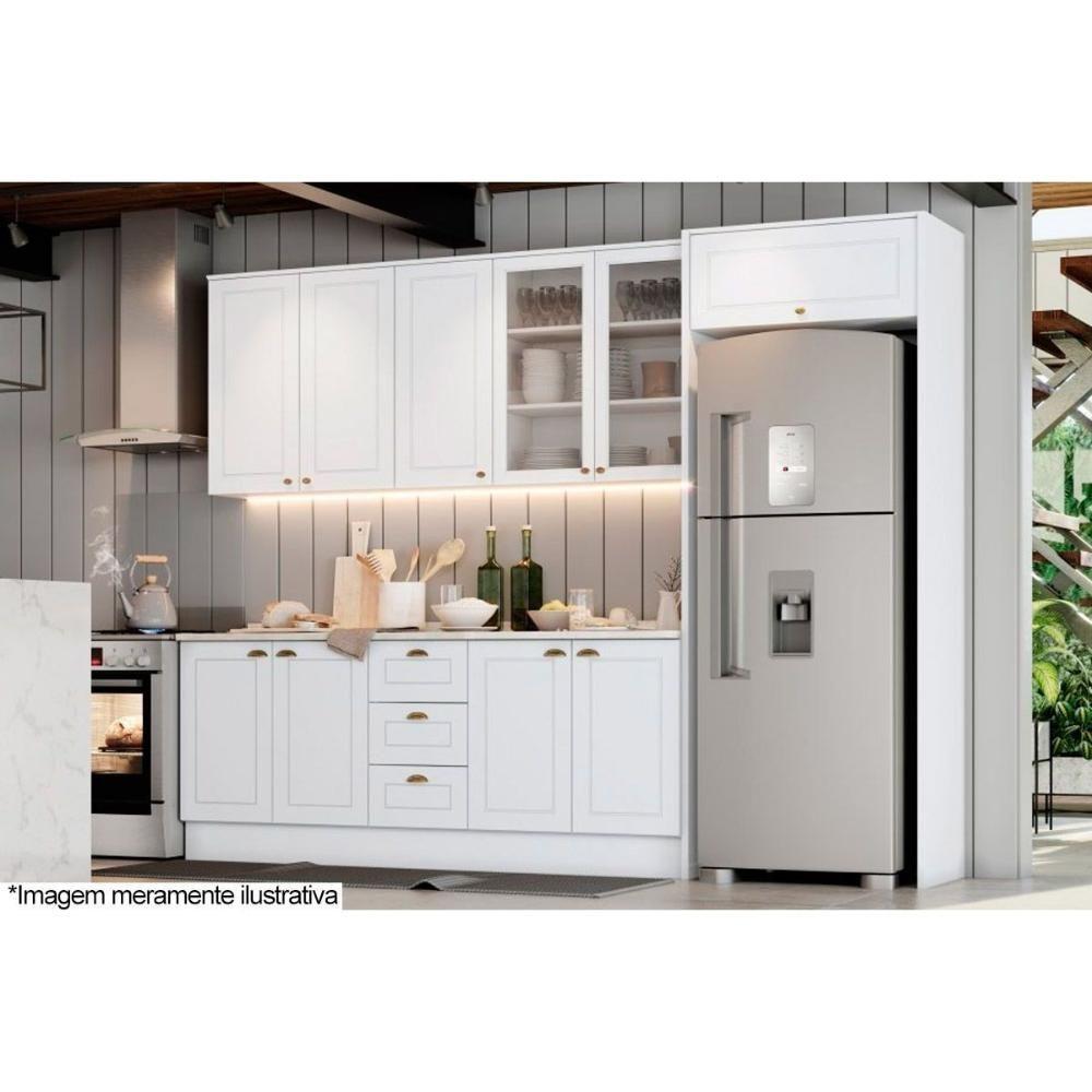 Armário Aéreo Cozinha Modulado Americana c/ 1 Porta 40cm Cinza - Henn - 2