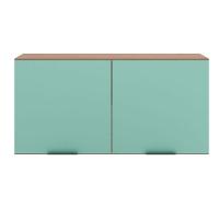 Armário Aéreo 120 Cm 2 Portas Etna Poliman Móveis Carvalho Oak/menta - 8