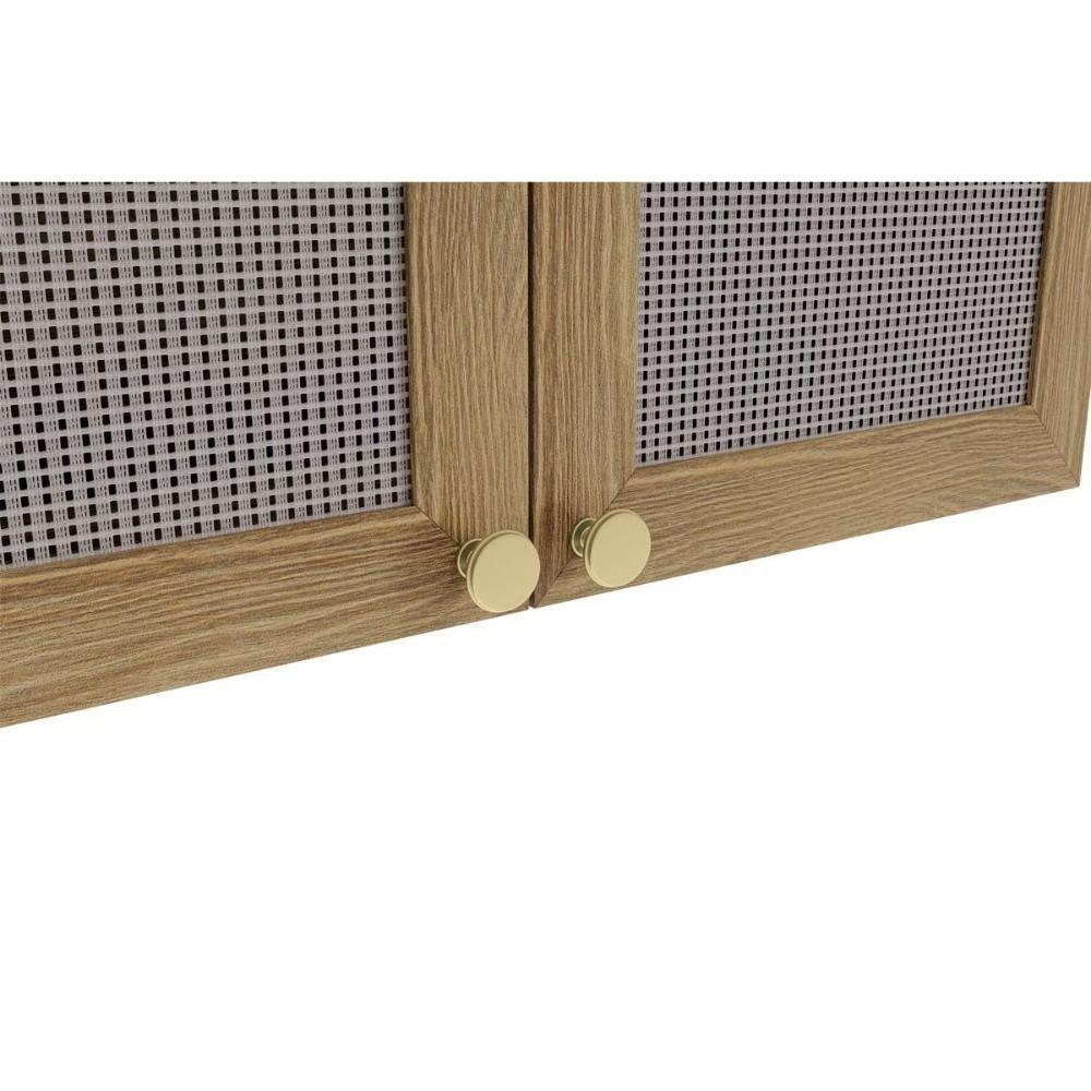 Armário Aéreo p/ Cozinha Botanic M633 2 Portas c/ Tela 80cm Nogueira - Kappesberg - 3