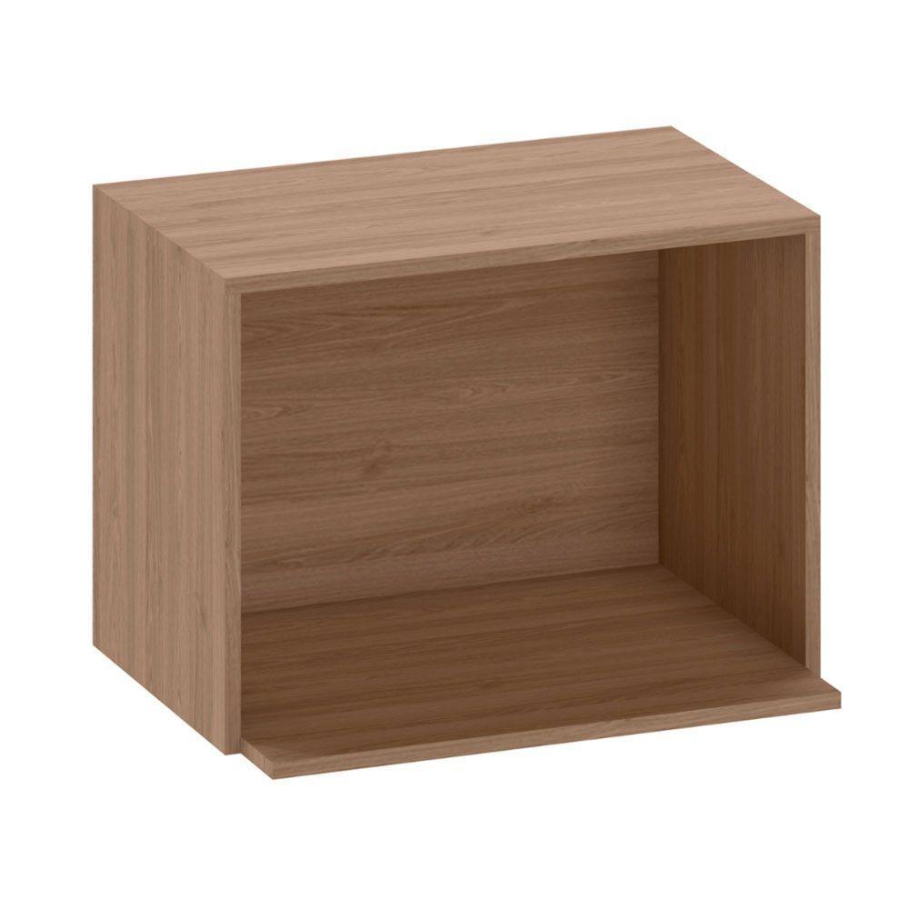 Armário Aéreo 58 Cm Com Nicho Micro Ondas Etna Poliman Carvalho Oak - 1