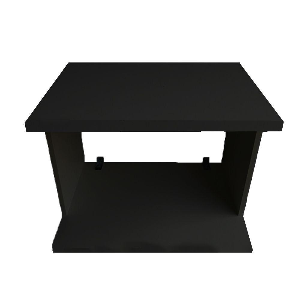 Suporte Microondas Simples Preto Em Mdf - 5