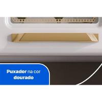 Armário Aéreo Cozinha Modulado Diamante 3 Portas c/ Vidro 105cm Branco - Telasul - 5