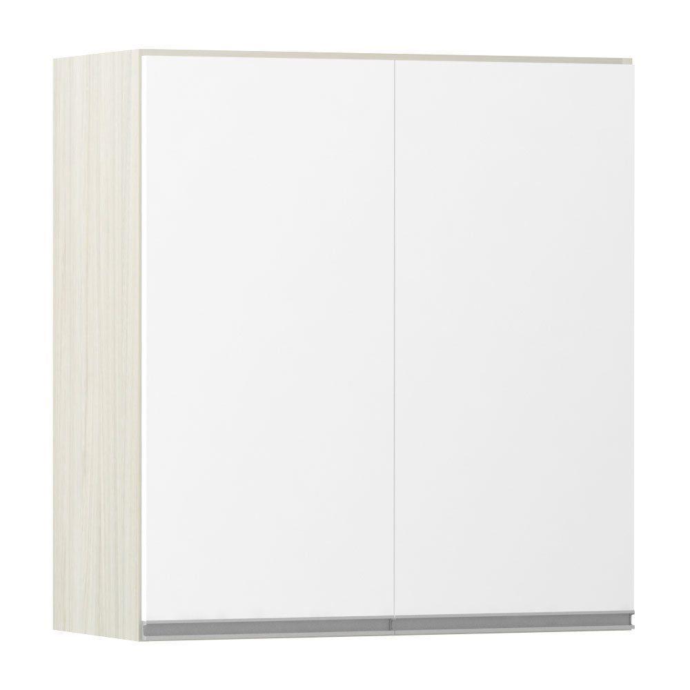Armário Luciane 70cm 2 Portas Lis Legno Crema C/Branco - 1