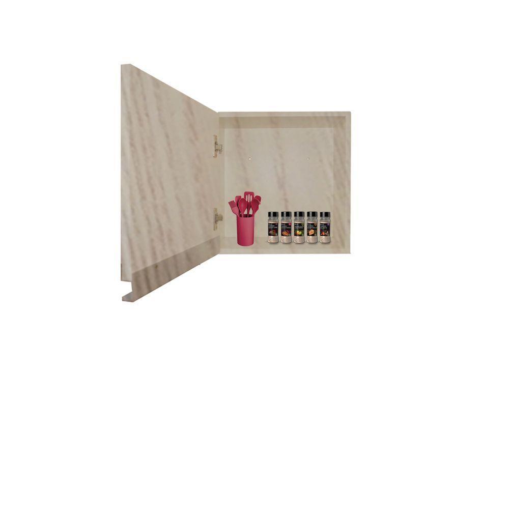 Armario Aéreo 1 Porta Madeirado Em Mdf - 1