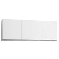 Kit 2 Armários Aéreos 150Cm 3 Portas Argélia Branco - Lumil - 3
