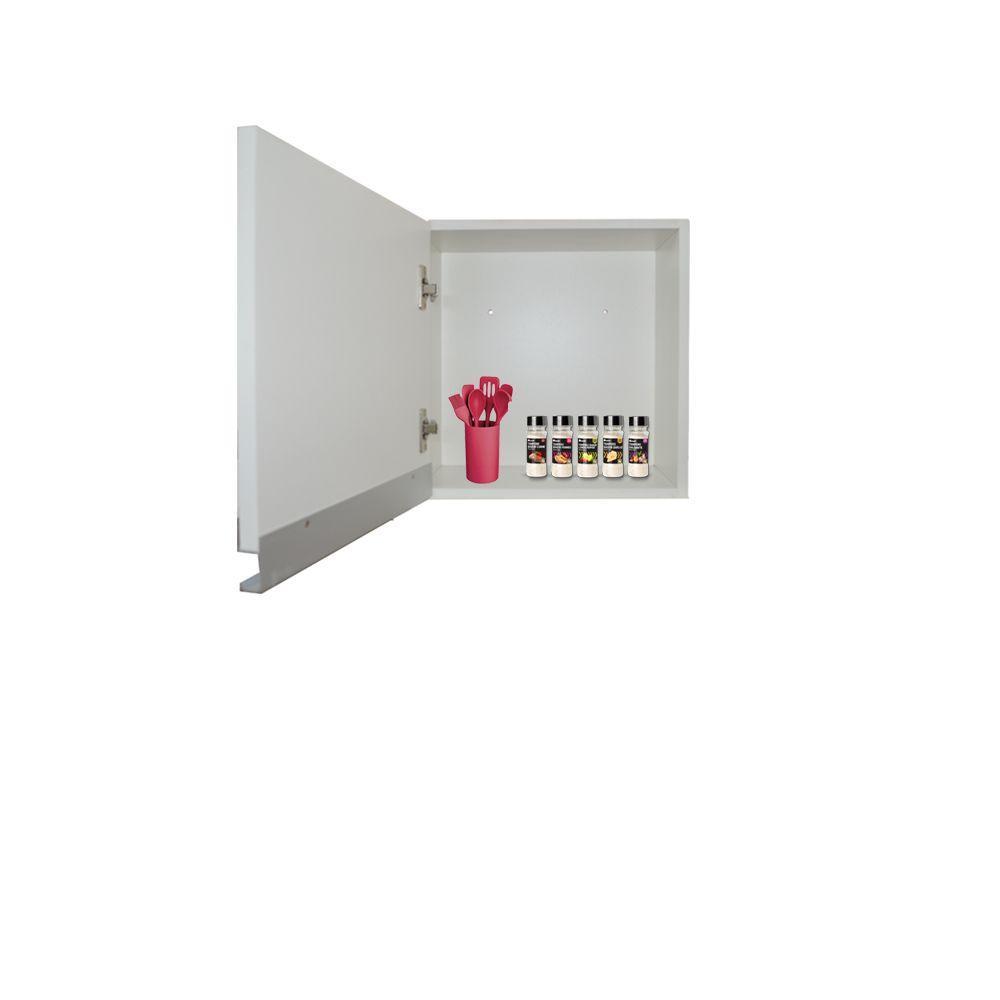 Armário Aéreo 1 Porta Branco Em Mdf - 2