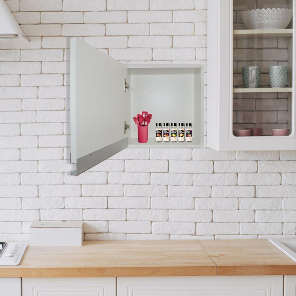 Armário Aéreo 1 Porta Branco Em Mdf - 8