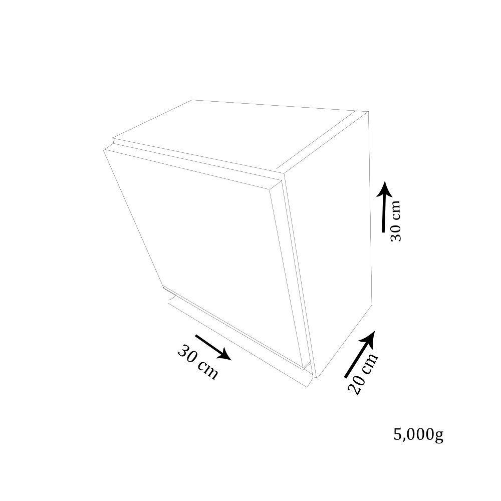 Armário Aéreo 1 Porta Branco Em Mdf - 12